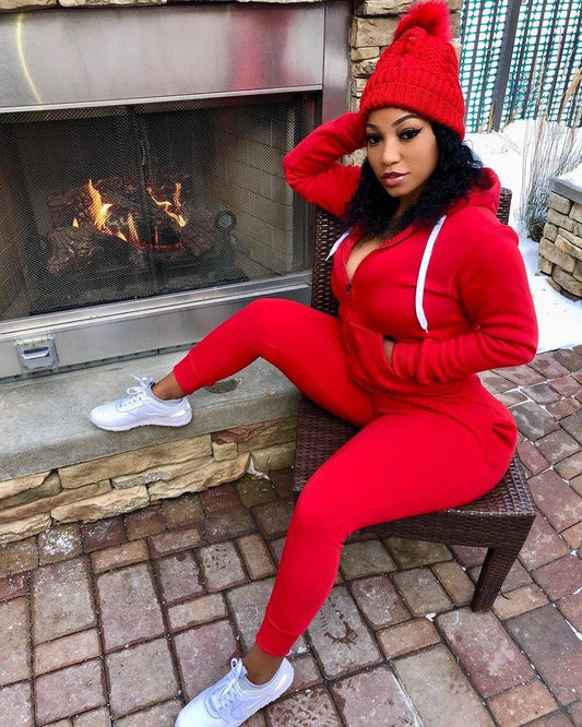 Red Jogger Set